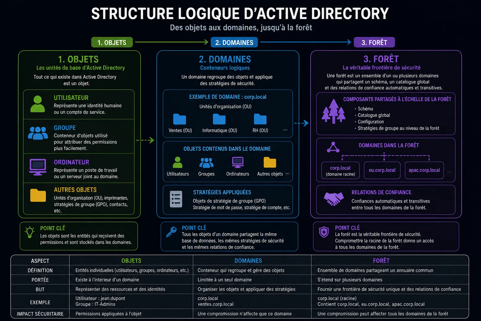 Structure logique Active Directory